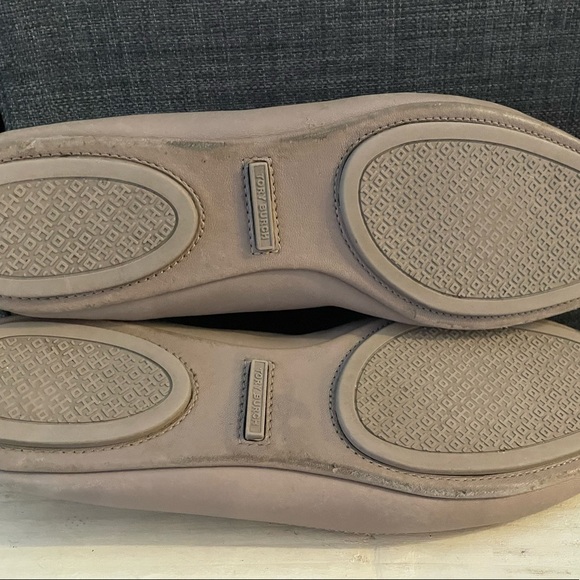 Tory Burch French Gray Minnie Travel Ballet Flats Size 8.5 - Picture 9 of 16
